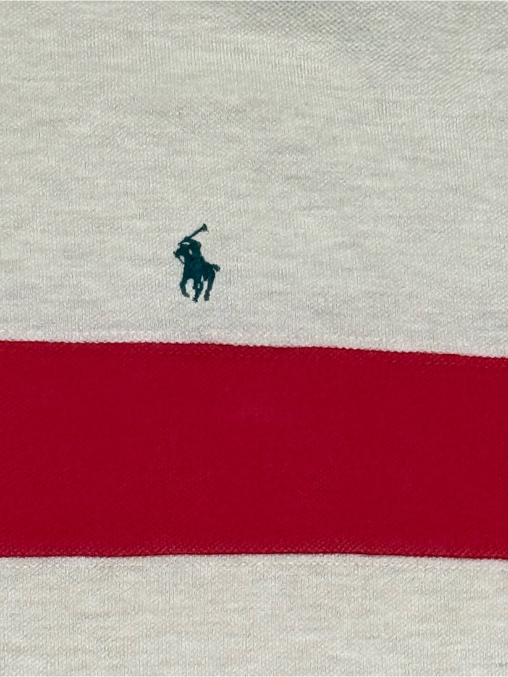 Vintage Polo Ralph Lauren Cream, Red, Black & Green Gucci Striped Turtleneck XXL - Picture 3 of 9